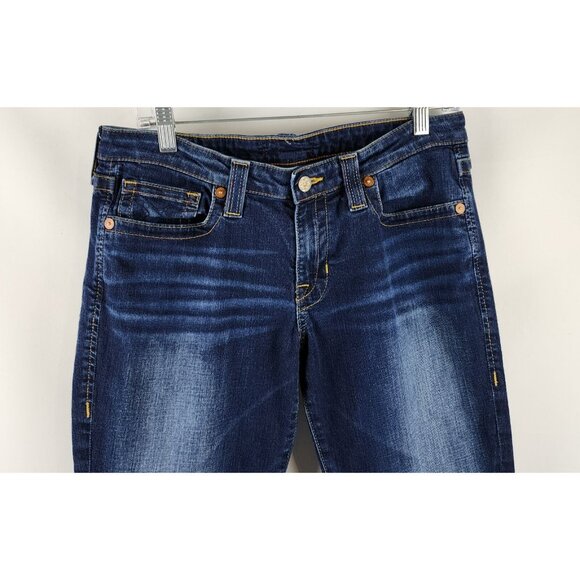 Big Star Jeans Womens 29L Blue Vintage Mid Rise Dark Wash Jeans (29x32) XSW2392 - Picture 2 of 11